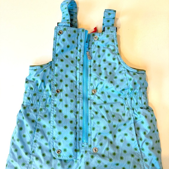 Hanna Andersson Winterwear Snow Overalls - Size 100 Girls US 4 Floral Print - Picture 8 of 16